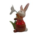 Goebel Hase mit Christrose Höhe 11 cm - Blumenhase