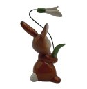 Goebel Hase mit Schneeglöckchen Höhe 11cm - Blumenhase