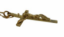 Edles venetianischer Goldkreuzkreuz Anhänger Jesus mit Goldkette