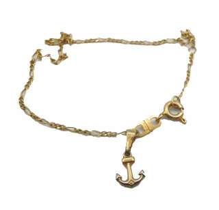 Zierliches italienisches 750 Gold Armband mit Anker