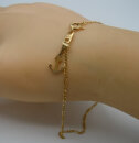 Zierliches italienisches 750 Gold Armband mit Anker