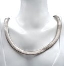 Gigantisch, edles 925 Silber Fischgrät Collier -...