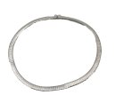 Gigantisch, edles 925 Silber Fischgrät Collier -...