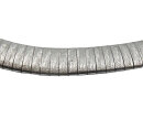 Gigantisches Fischgrät-Collier aus 835 Silber – Edles Vintage-Design, 45 cm