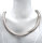 Gigantisches Fischgrät-Collier aus 835 Silber – Edles Vintage-Design, 45 cm