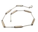 Kult 80ger Jahre Silber Kinder Tube Collier -...