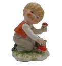 Hummel / Goebel Figur - Junge beim Pilze Sammeln - Lore...