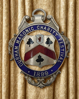 Antikes Freimaurer Charity-Jewel aus Sterlingsilber – 1899