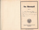 Ahnenpaß Gehre / Schnadt aus Jena 1943
