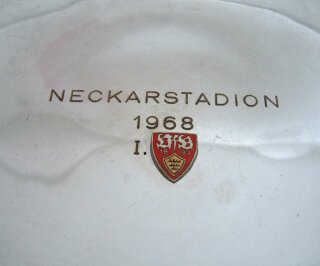 Historische Auszeichnung Silberschale Neckarstadion / VfB Stuttgart von 1968