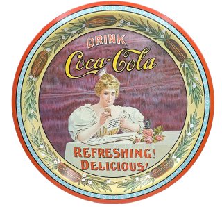 North Carolina - Coca-Cola Sammlertablett von 1977 – Hilda Clark