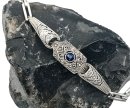 Traumhaftes 935 Silber ART DECO Armband - mit Saphir um 1925