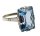 935 Silber ART DECO Ring mit Blautopas Pforzheim um 1935 RG 56