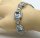 ART DECO -  830 Silber Blautopas Armband - Pforzheim um 1930