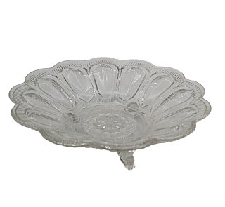ART DECO Klar Glas Schale Blütenschale um 1930