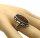 835 Silber Ring mit Bernstein ART DECO RG 55 aus den 30ern