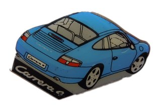 Porsche 996 Carrera 4 in Blau - Vintage Sammler Pin