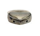 Lutz & Weiss 925 Silber Kinderrassel /Beissring Herz a.d. 50ern