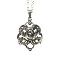800 Silber Putto Engel Anhänger - Historismus um 1880