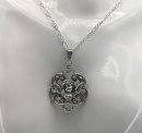 800 Silber Putto Engel Anhänger - Historismus um 1880