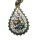 Murano Millefiori Vergissmeinnicht Collier vergoldet um 1900