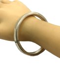 Schwerer Vintage 925er Silber Armreif aus Arezzo