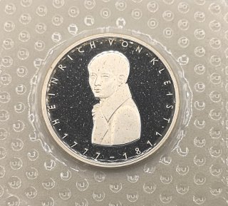 5 DM Münze „Heinrich von Kleist“ 1977
