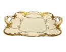 Hutschenreuther Prunkschale mit Goldstaffage 20/30 er Jahre D.R.P. 532 499