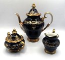 Kobalt / Gold Mocca Service Form Katharina von Weimar...