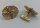 Vintage 333 Gold Manschettenknöpfe im Modernismus / Brutalismus Stil – 1960er Jahre, Lavaoptik, 9,8 g
