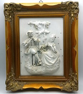 Porzellan Relief  "Alt Meissen Art " Sanssoucie von Sandizell