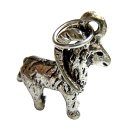 Silberner Bock Anhänger  – Widder &...