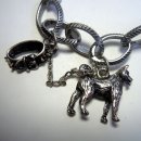 Vintage Armband für Hundeliebhaber – Charm-Armband mit Hundemotiven, 18,5 cm