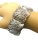 Filigranschmuck 835 Silber breites Armband - ideales Geschenk