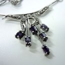 Noblesse - Amethyst Jugendstil Collier mit Markasit Besatz