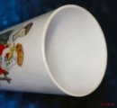 Biedermeier Milchglas Becher