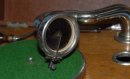 Leophone Reise Koffer Grammophon Holz um 1920