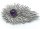 Vintage Space Age 70er Jahre 925 Silberbrosche mit Amethyst