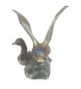 Große Porzellanfigur Flugente Porfin Cluj-Napoca,...