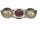 935 Silber Jugendstil Brosche mit Karneol