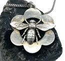 Vintage 835 Silber Bienen DLV Anhänger von klm +...
