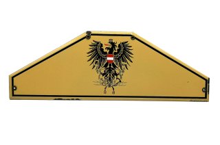 Vintage Emaille Zusatztafel Postbus Austria
