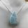 Edler, moderner Larimar Anhänger an 925 Silber Schlangenkette