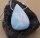 Edler, moderner Larimar Anhänger an 925 Silber Schlangenkette