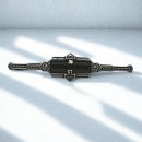 Exklusive ART DECO Silber Brosche / Krawattennadel mit...