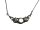 Feines 925 Silber Jugendstil Mondstein Collier Pforzheim um 1920