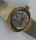 Luxus 585 Gold Damen Armbanduhr Provita Swiss 17 Rubis - 60er
