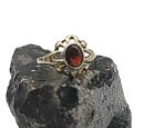 333 Gold extravaganter Karfunkelstein Ring Granatring um...