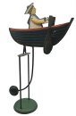 VINTAGE - Pendel Balance Figur Matrose im Boot rudernd