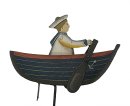 VINTAGE - Pendel Balance Figur Matrose im Boot rudernd